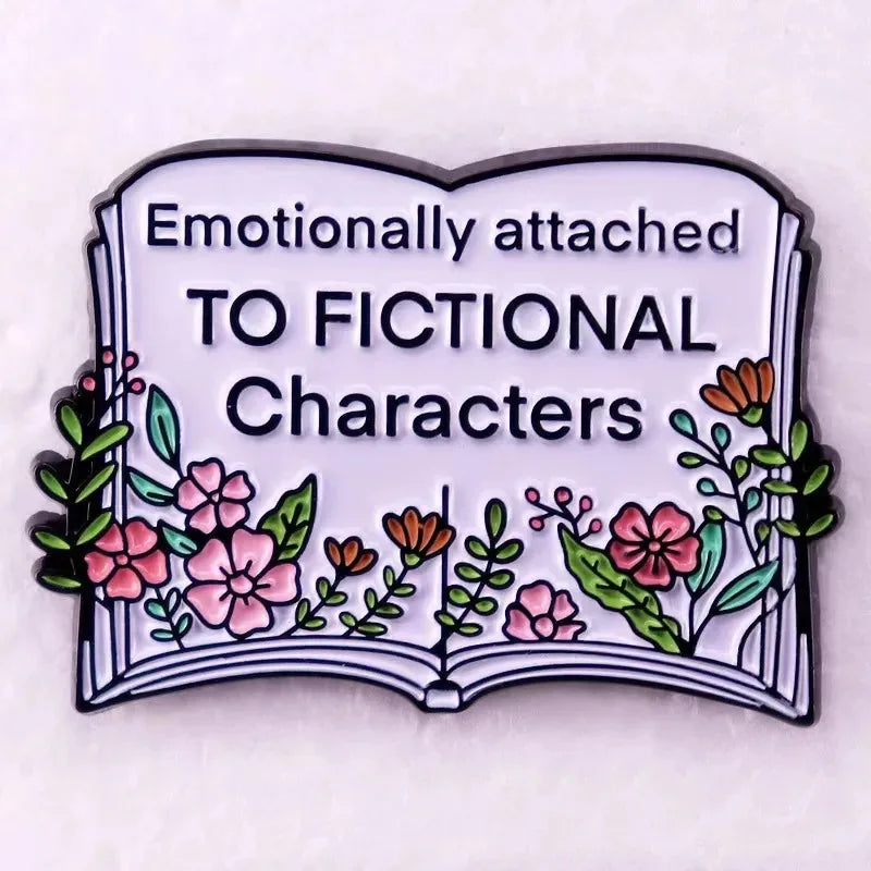 Cute Books Enamel Pins