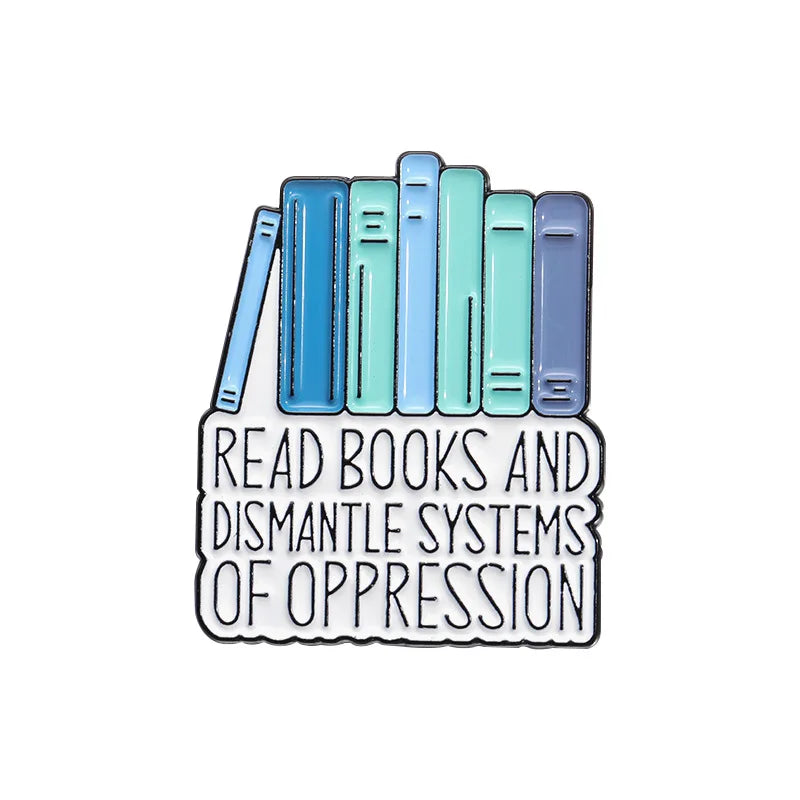 Enamel pins for book lovers.  Choice of designs.