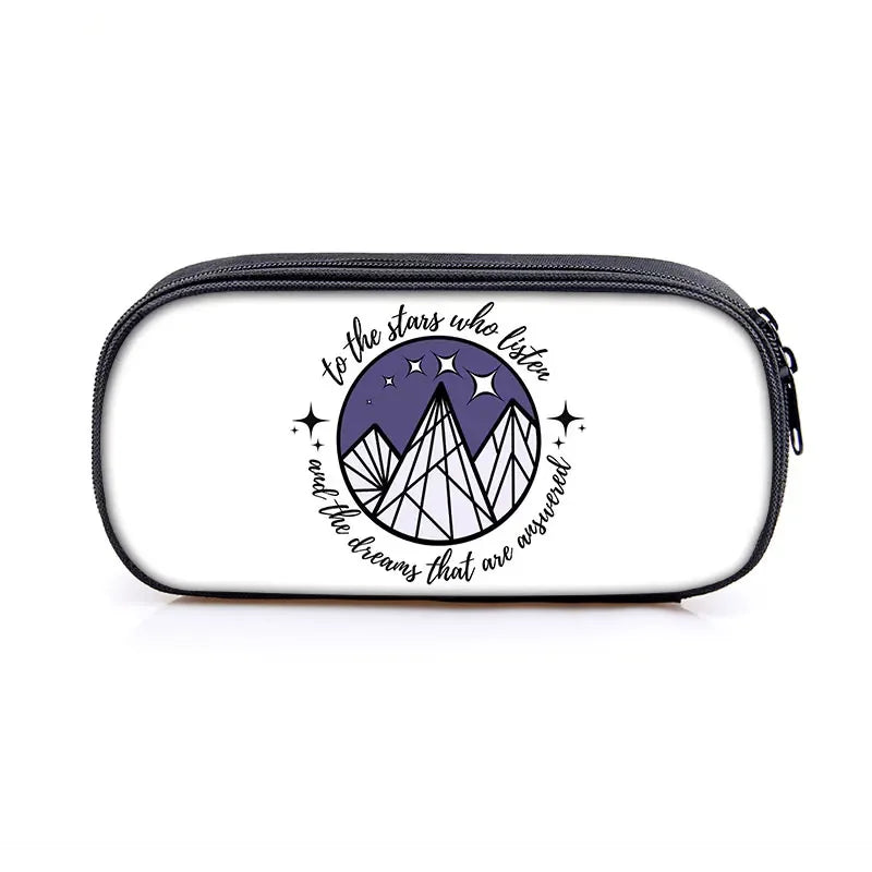 Acotar Velaris Cosmetic Case Pencil Bag Night Court Stationary Bag Pencil Box SJM City of Starlight Bookish School Case Supplies