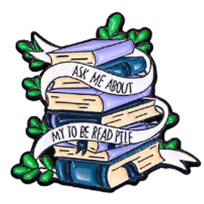 Cute Books Enamel Pins