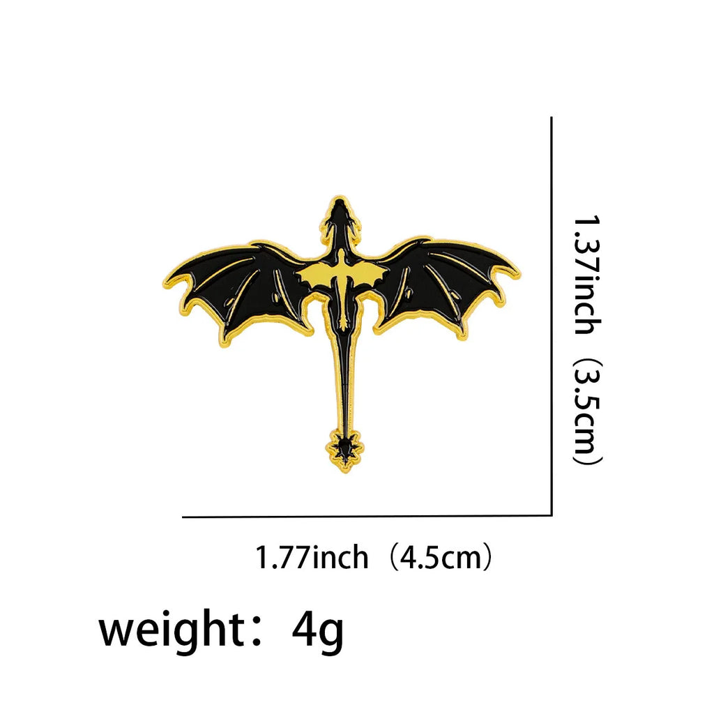 Fantasy Fourth Wing Enamel Pins