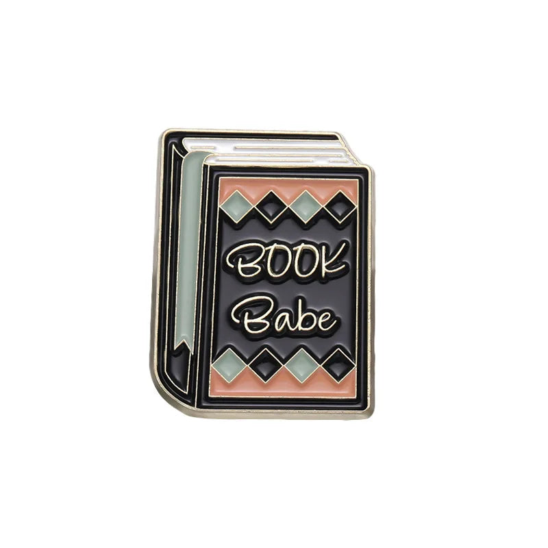 Enamel pins for book lovers.  Choice of designs.
