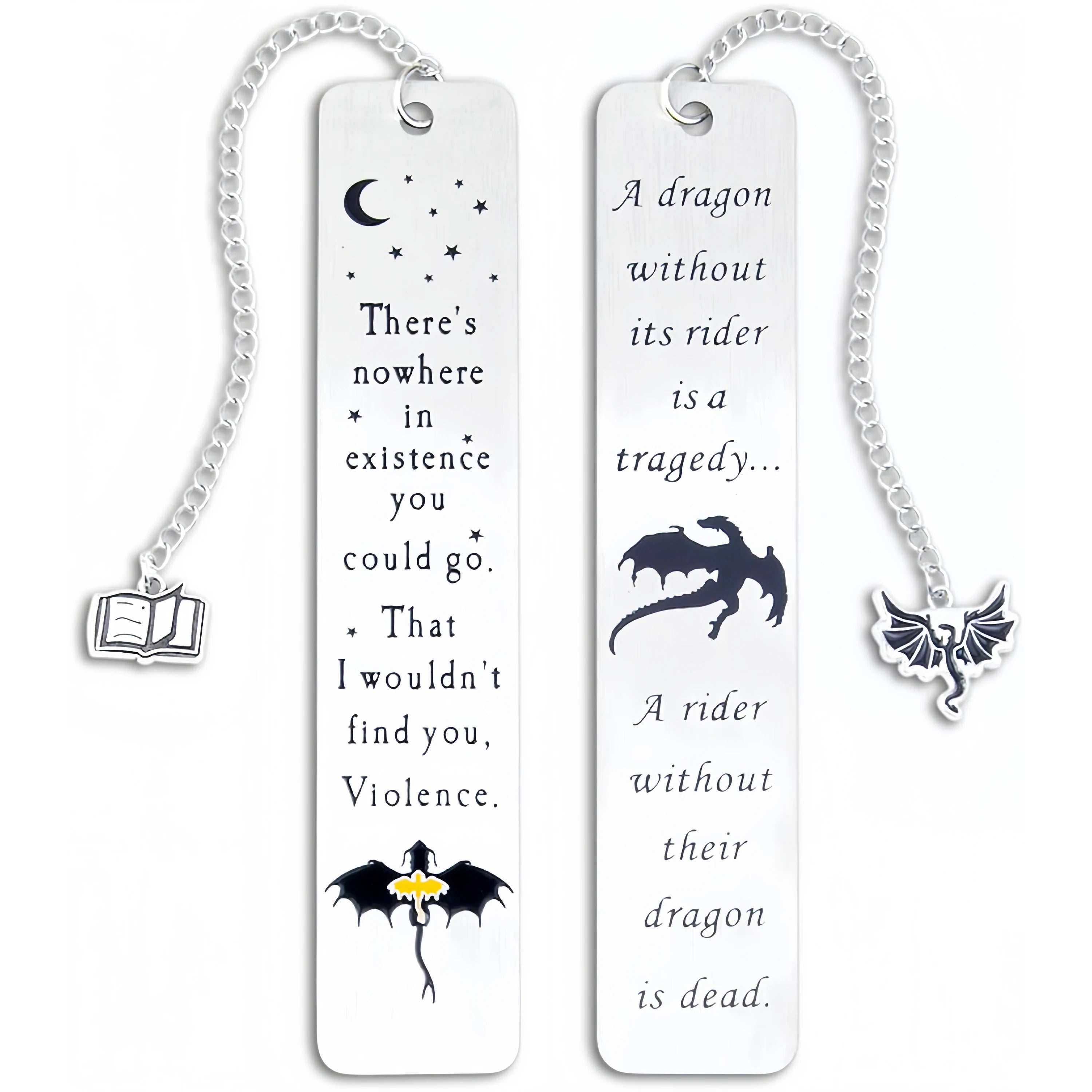 Fantasy Fourth Wing Metal Bookmark