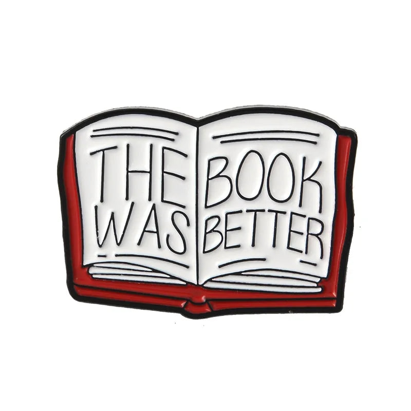 Cute Books Enamel Pins