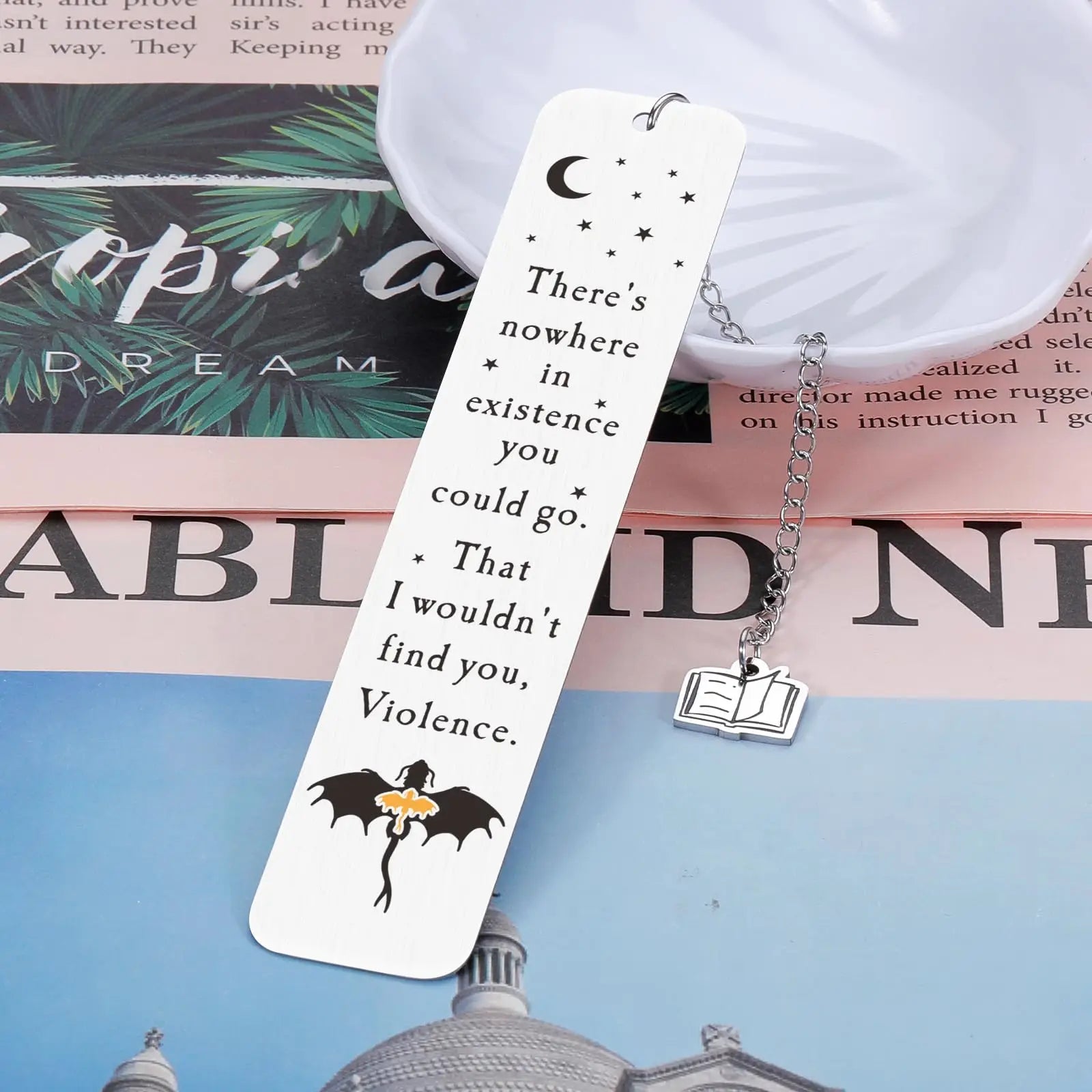 Fantasy Fourth Wing Metal Bookmark