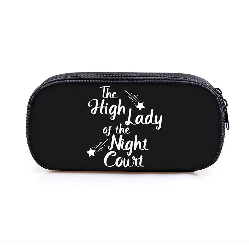 Acotar Velaris Cosmetic Case Pencil Bag Night Court Stationary Bag Pencil Box SJM City of Starlight Bookish School Case Supplies