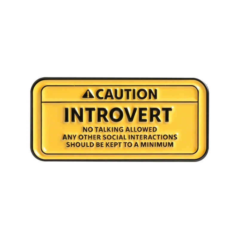 Introvert Enamel Pins