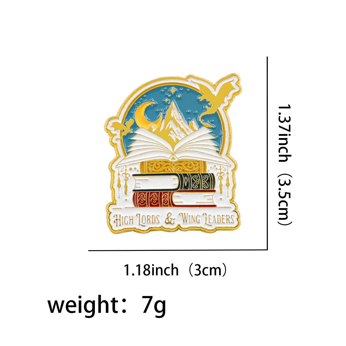 Fantasy Fourth Wing Enamel Pins