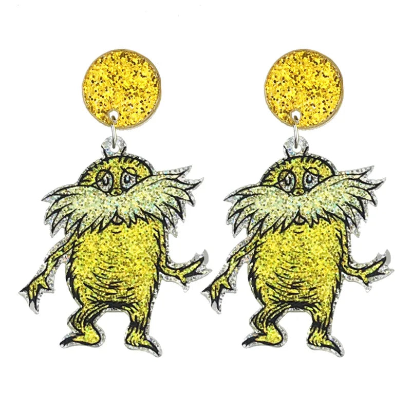 Colourful book earrings.  A variety of designs to choose from.