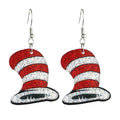 Colourful book earrings.  A variety of designs to choose from.
