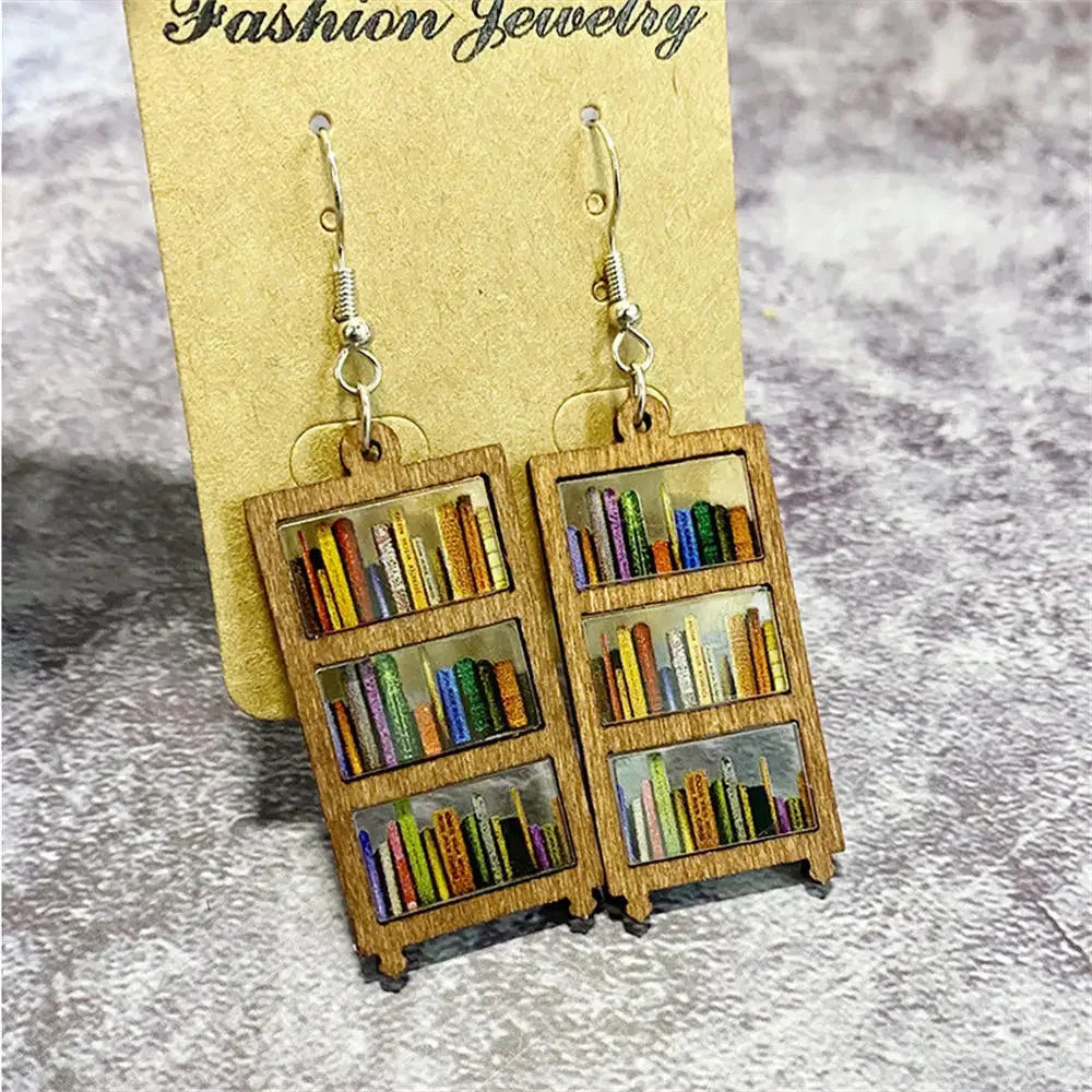 Acrylic Earrings for book and library lovers.  Different styles to choose from.