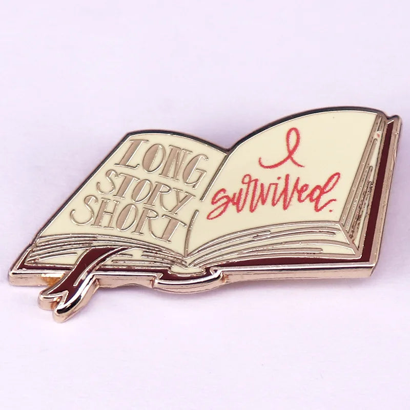 Cute Books Enamel Pins