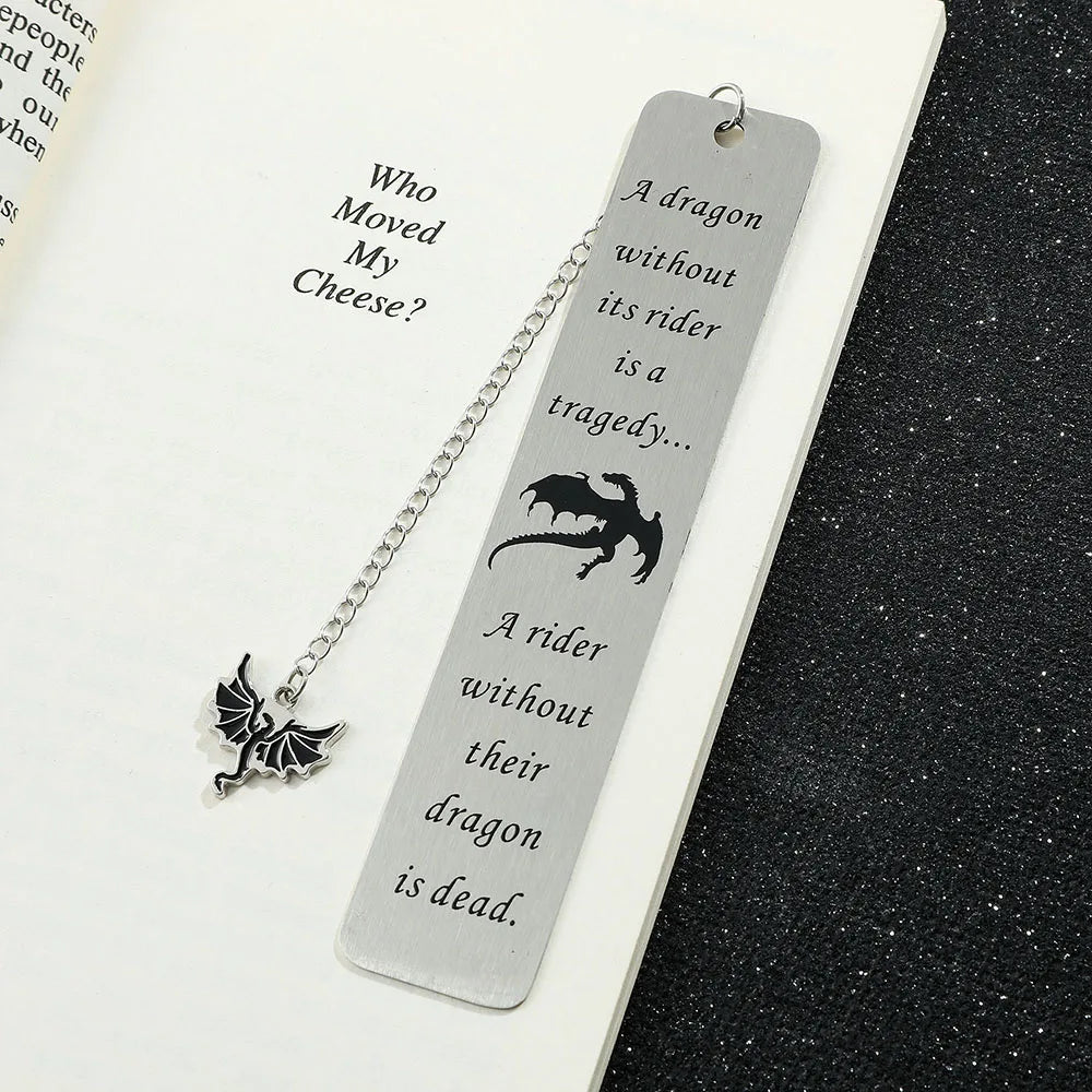 Fantasy Fourth Wing Metal Bookmark