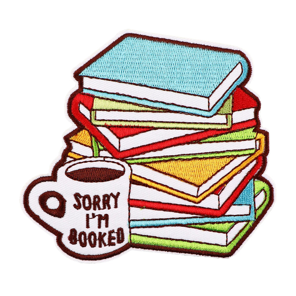 Book Quotes Embroidered Patch for Clothing