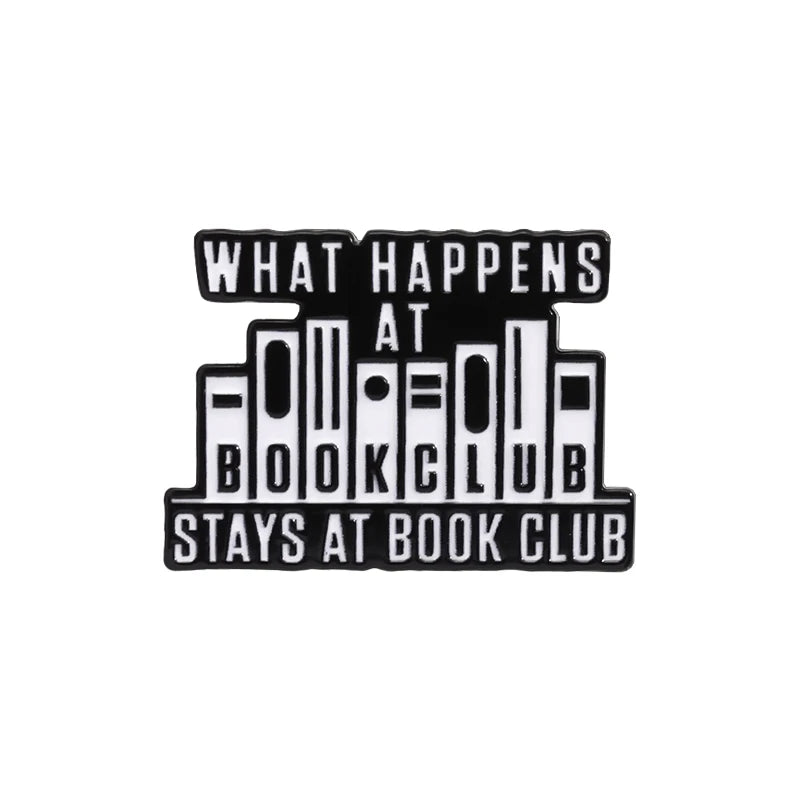 Enamel pins for book lovers.  Choice of designs.
