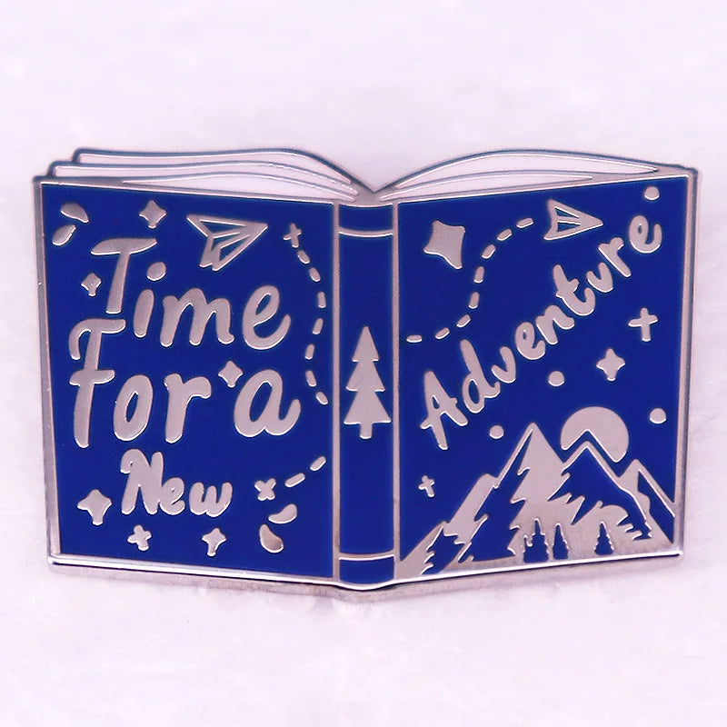Cute Books Enamel Pins