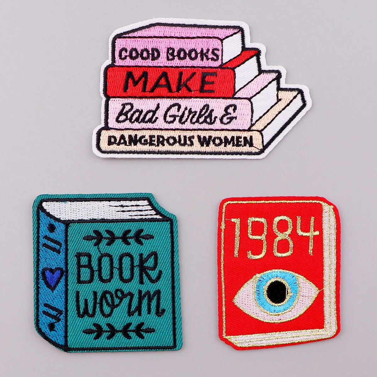 Book Quotes Embroidered Patch for Clothing