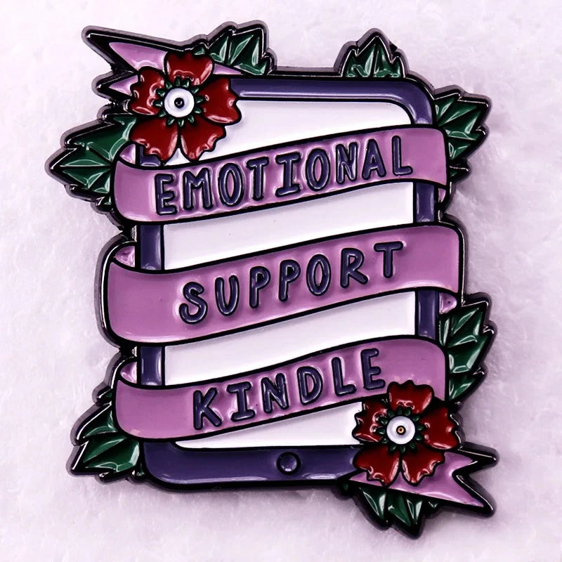Cute Books Enamel Pins