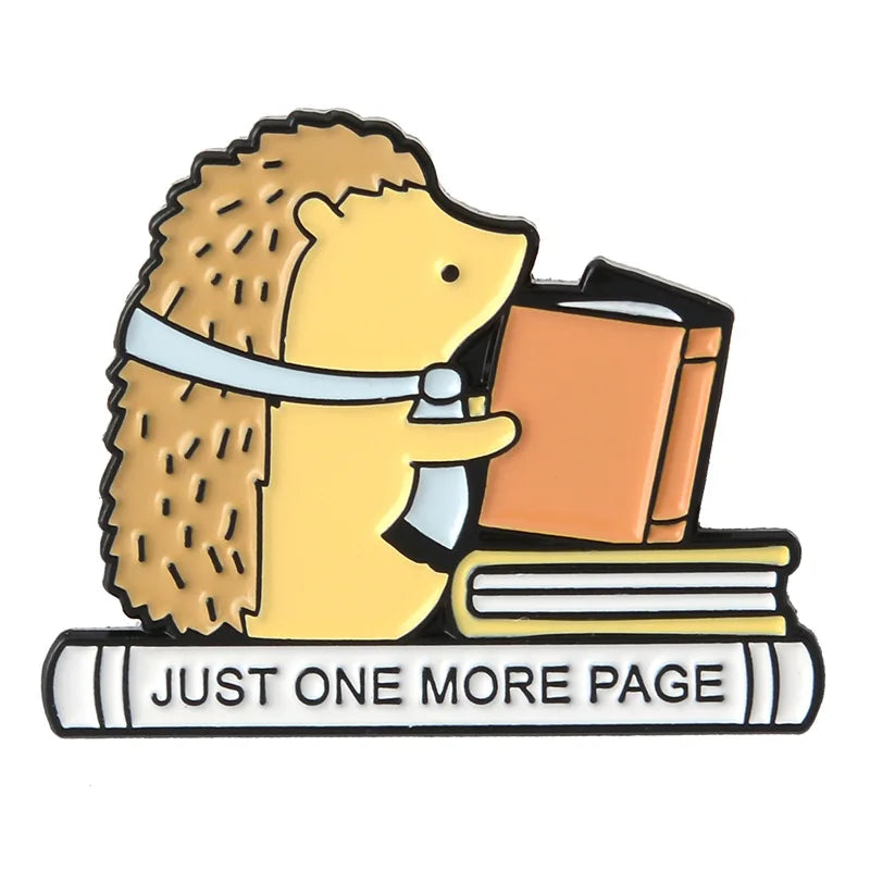 Reading Time Enamel Pins