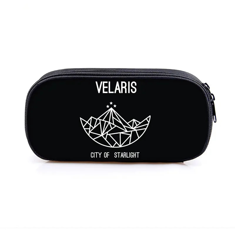 Acotar Velaris Cosmetic Case Pencil Bag Night Court Stationary Bag Pencil Box SJM City of Starlight Bookish School Case Supplies