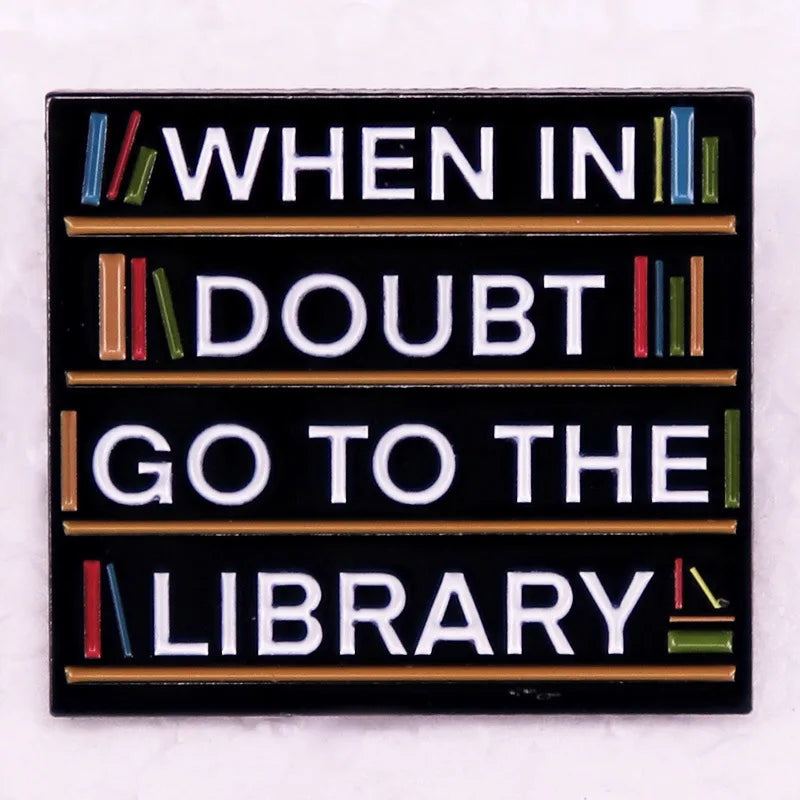 Cute Books Enamel Pins