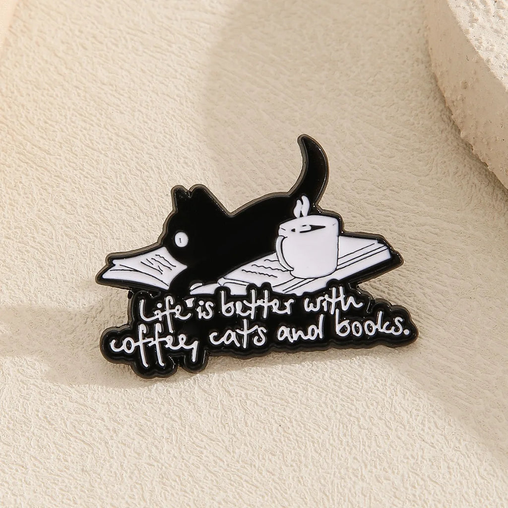 Enamel pins for book lovers.  Choice of designs.