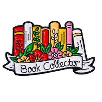 Cute Books Enamel Pins