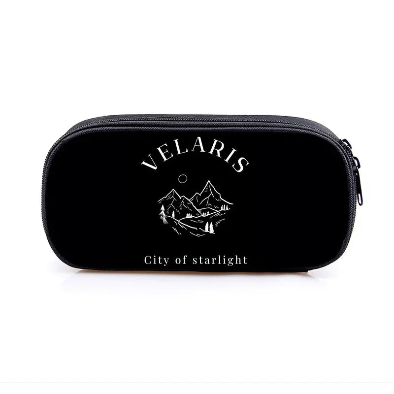 Acotar Velaris Cosmetic Case Pencil Bag Night Court Stationary Bag Pencil Box SJM City of Starlight Bookish School Case Supplies