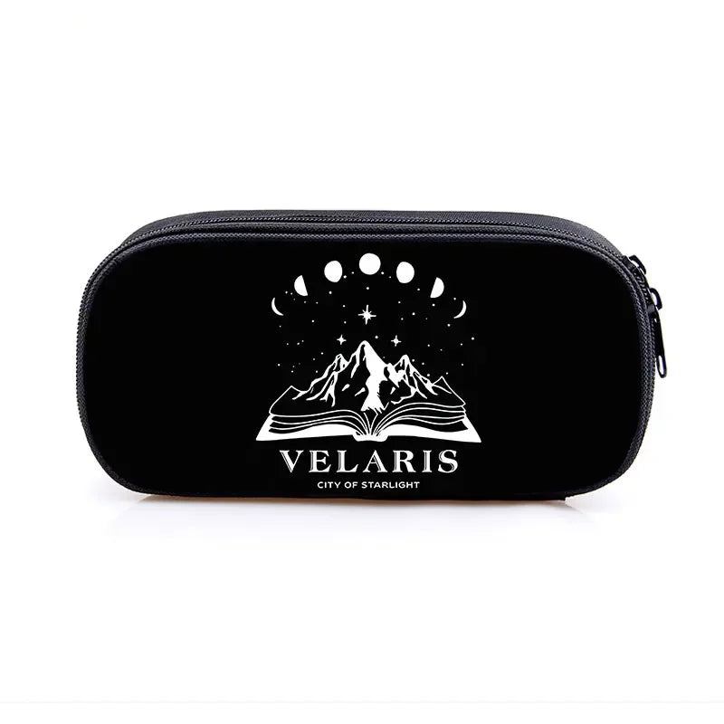 Acotar Velaris Cosmetic Case Pencil Bag Night Court Stationary Bag Pencil Box SJM City of Starlight Bookish School Case Supplies