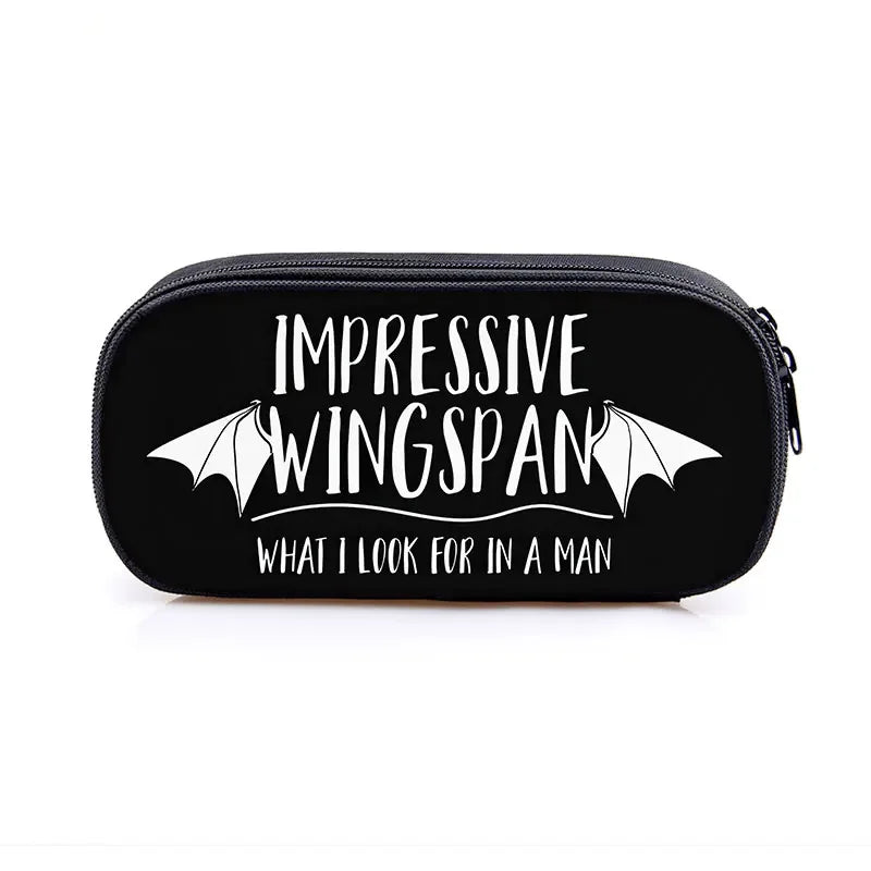 Acotar Velaris Cosmetic Case Pencil Bag Night Court Stationary Bag Pencil Box SJM City of Starlight Bookish School Case Supplies