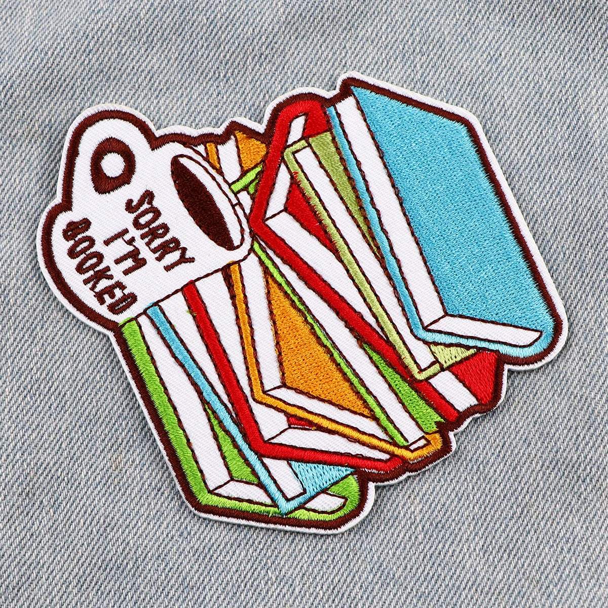 Book Quotes Embroidered Patch for Clothing