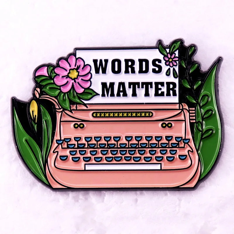 Cute Books Enamel Pins