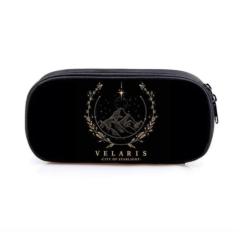 Acotar Velaris Cosmetic Case Pencil Bag Night Court Stationary Bag Pencil Box SJM City of Starlight Bookish School Case Supplies
