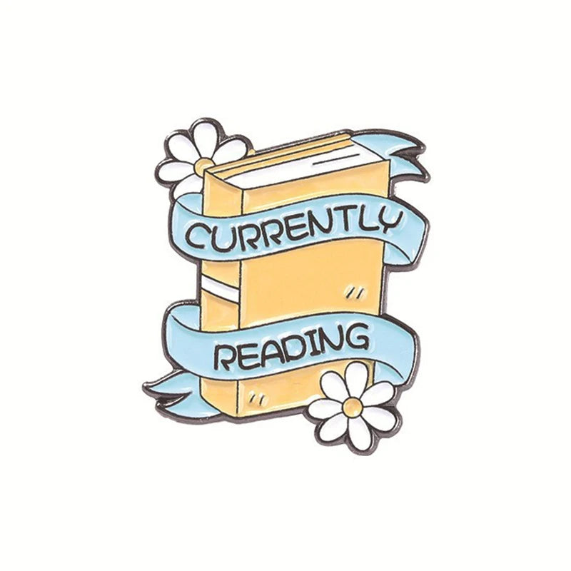 Enamel pins for book lovers.  Choice of designs.