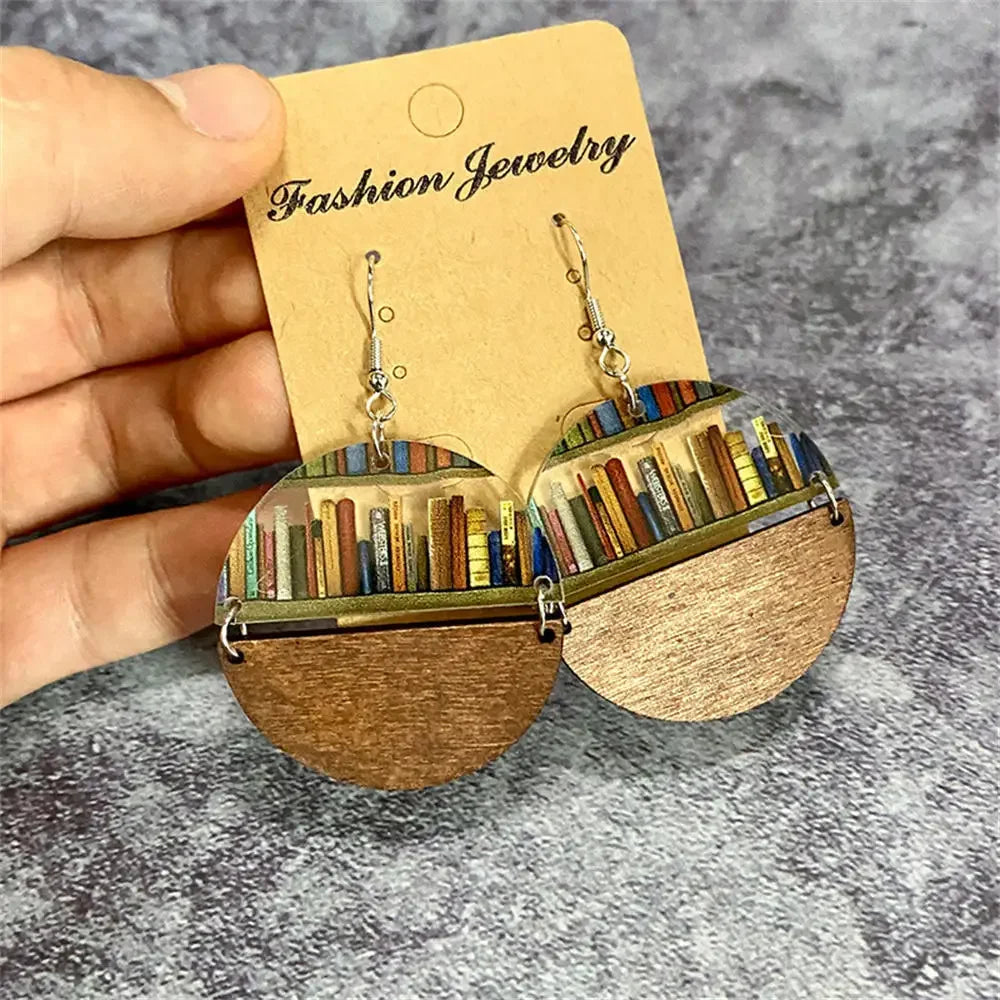 Acrylic Earrings for book and library lovers.  Different styles to choose from.